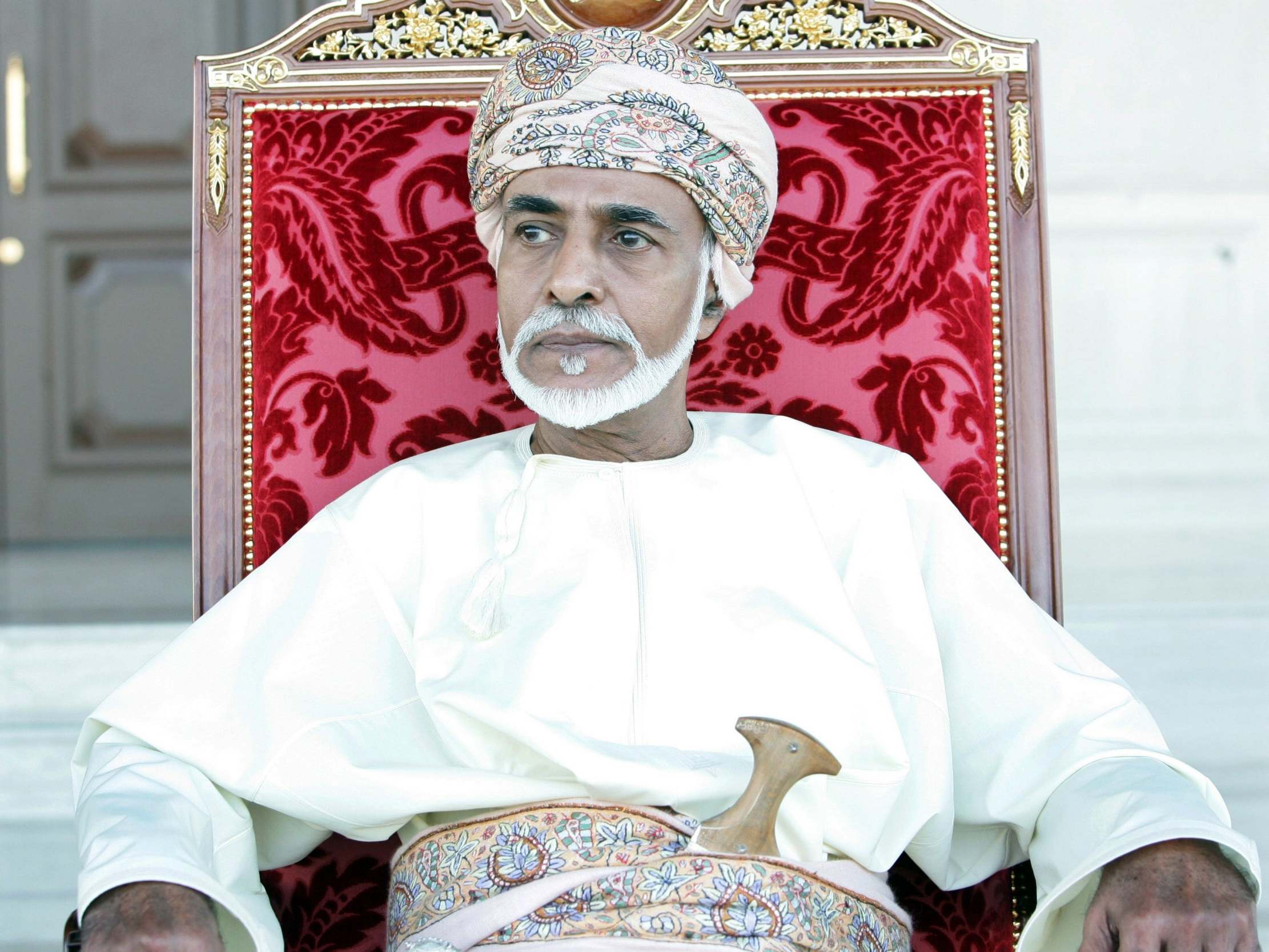 Qaboos in Muscat in 2010: his regime acted as middleman between Tehran and Washington