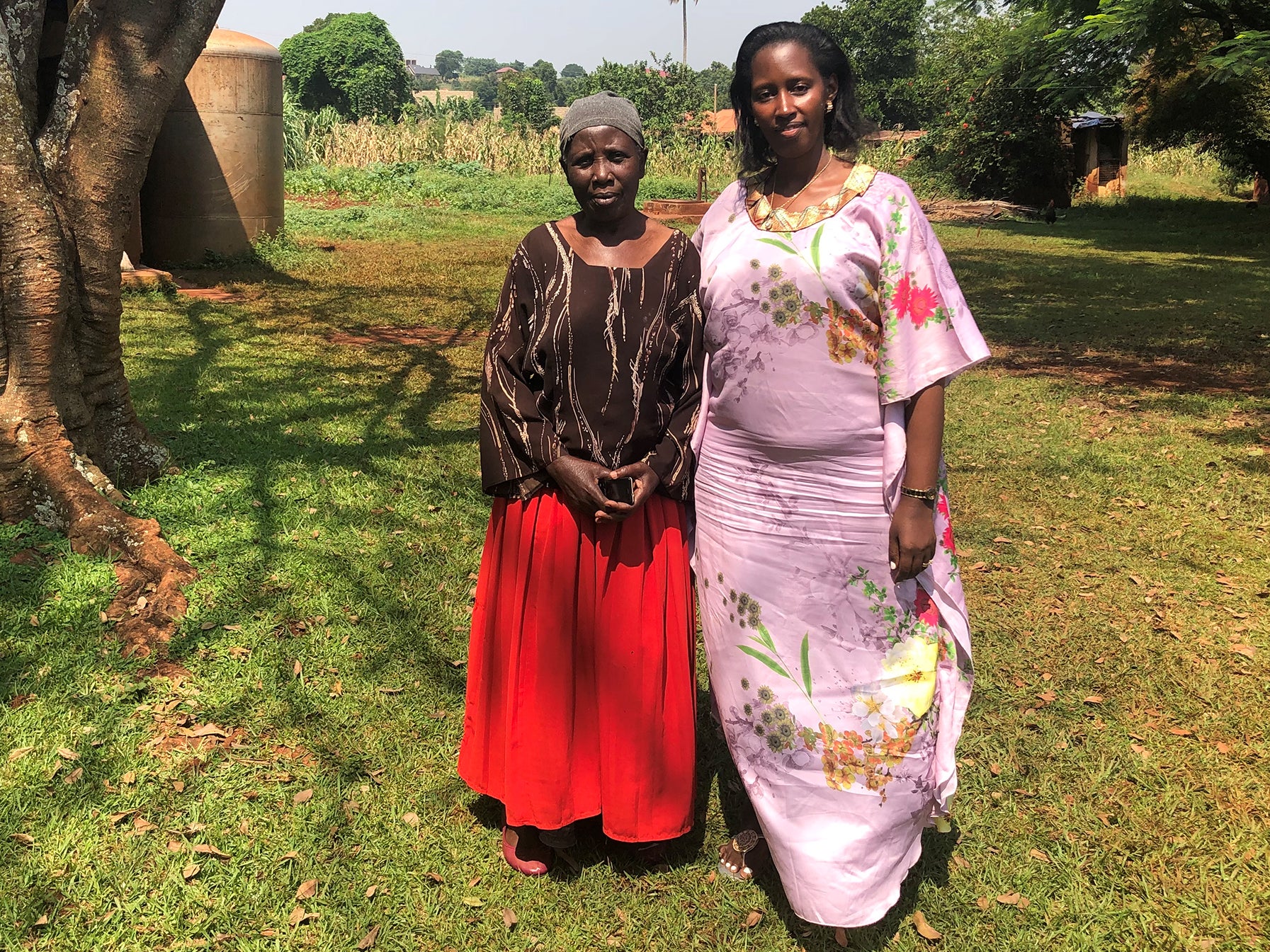 Former homeless woman Nalonga Nabumadi with Street Resource founder Merry Ntungyire at the charity’s centre in Jinja