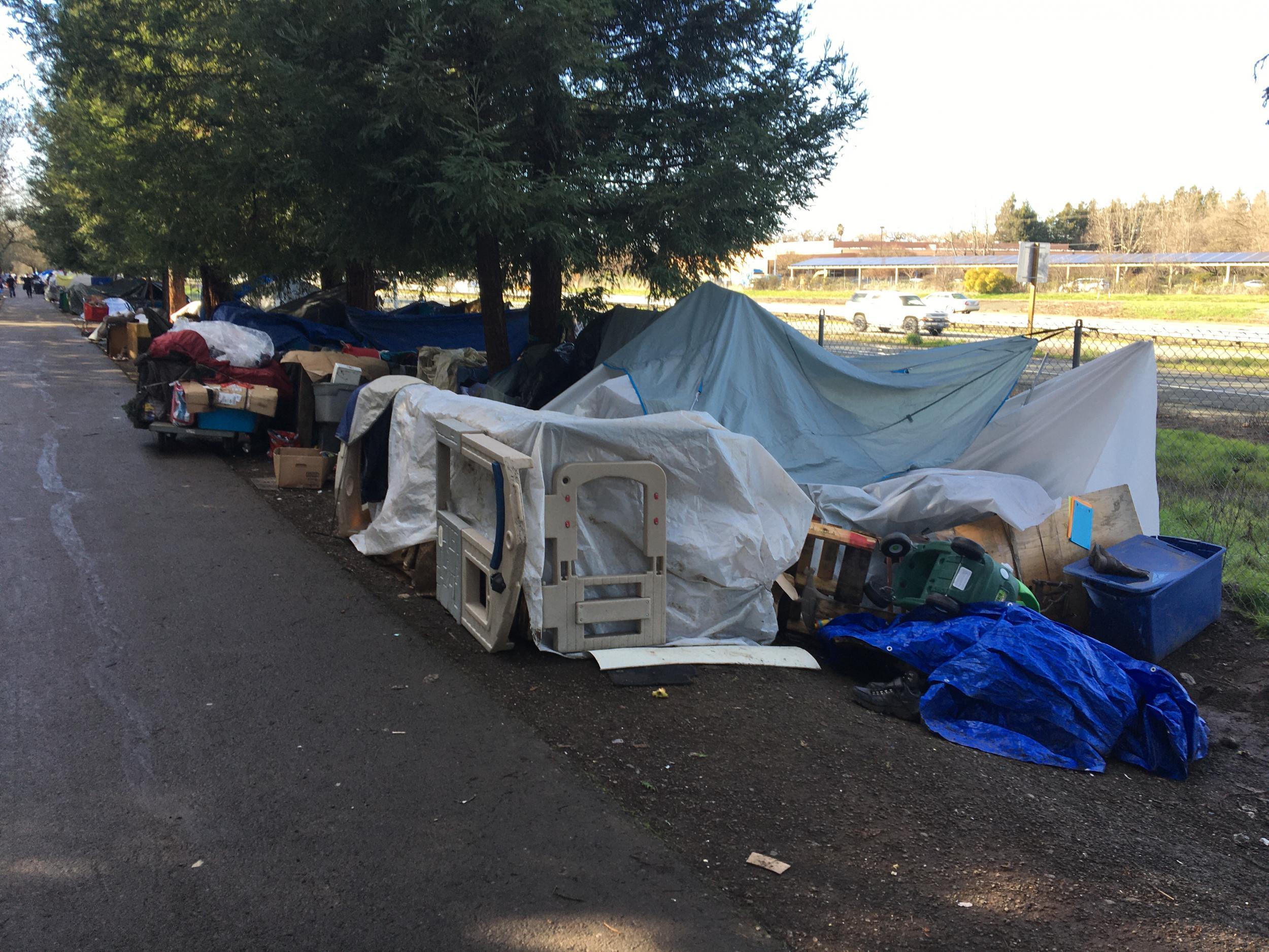 mile long California homeless camp mile long California homeless camp