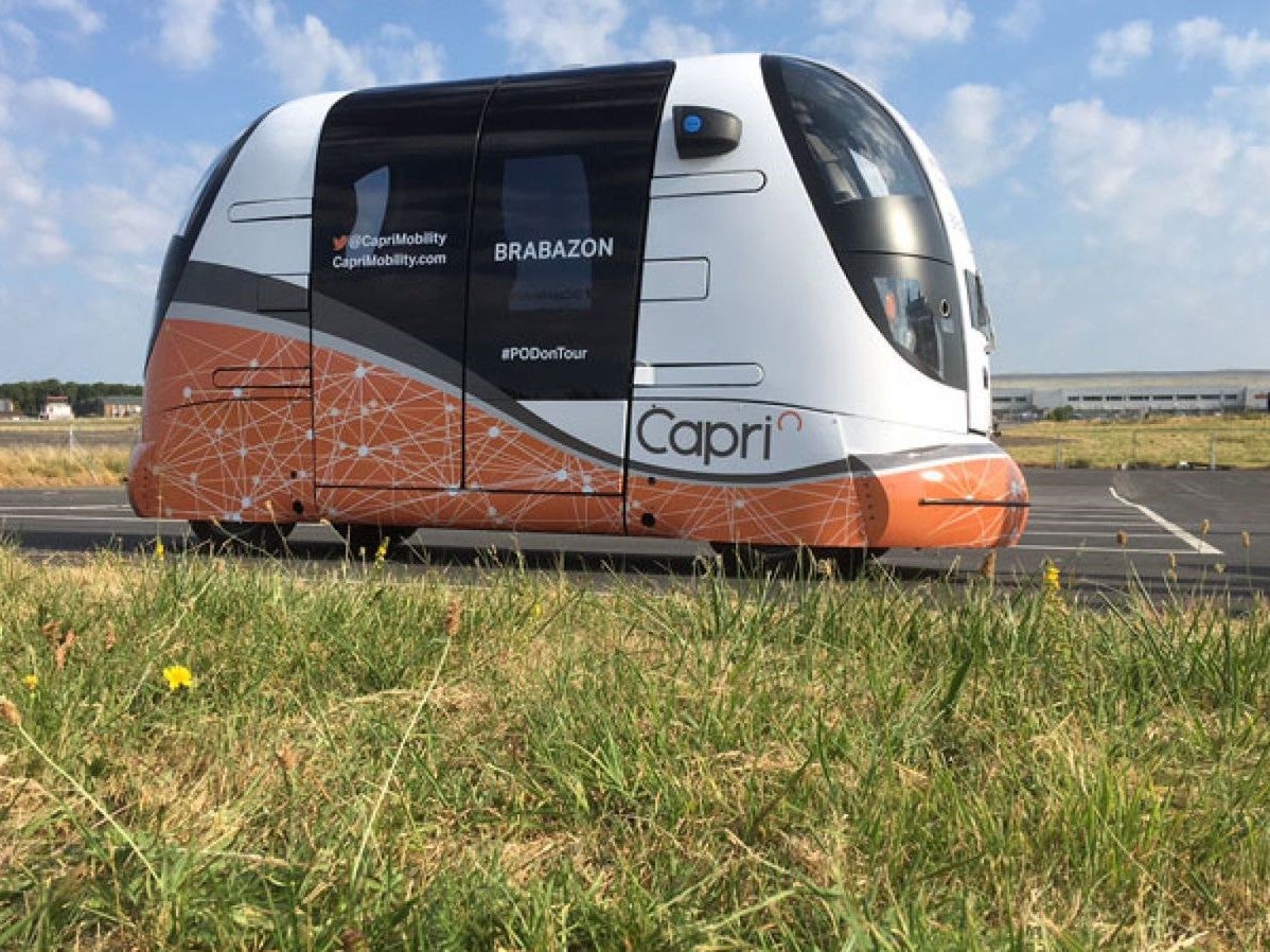 The Capri autonomous vehicle is tested in Bristol