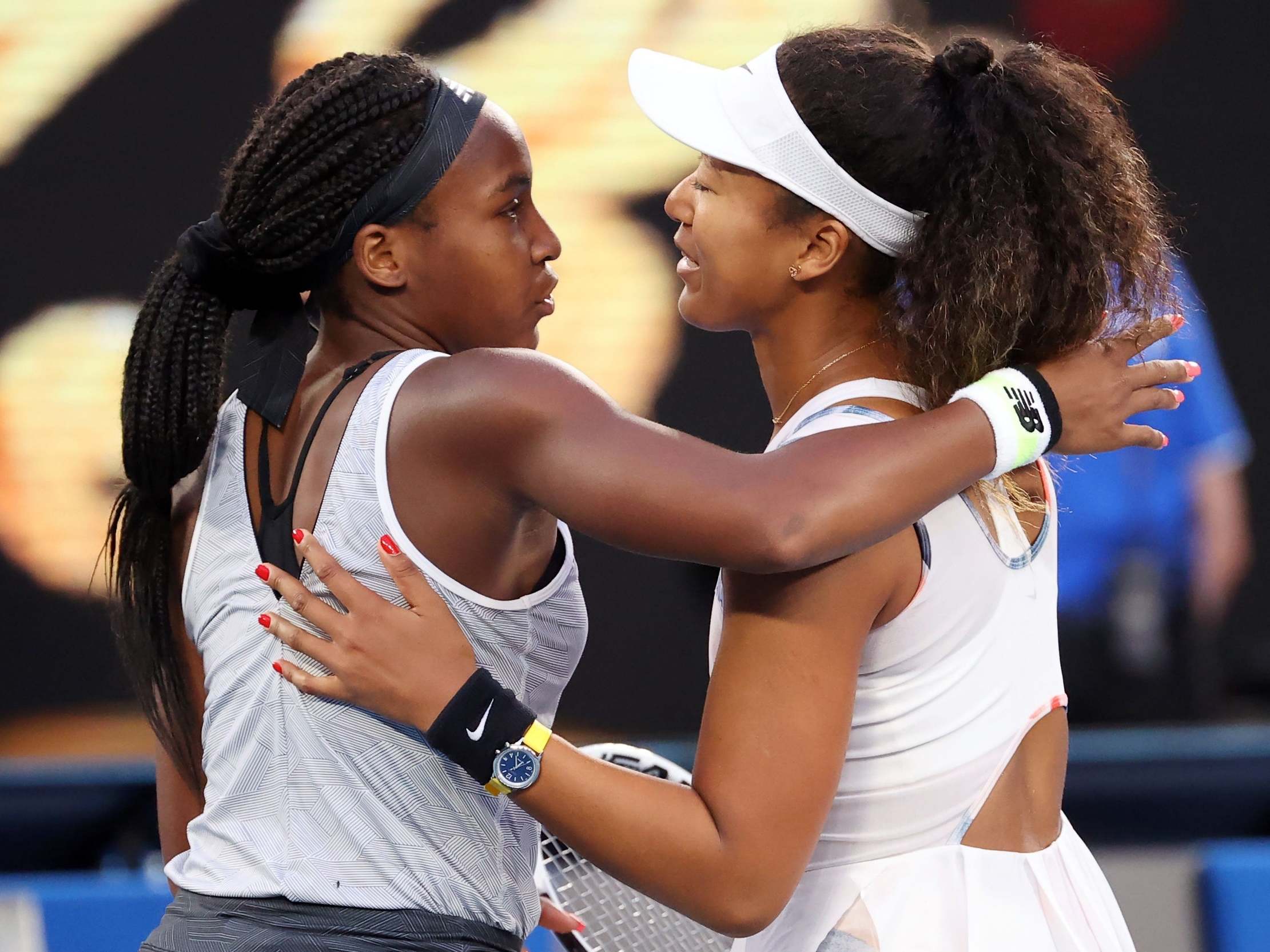 Gauff defeated reigning champion Naomi Osaka in the third round