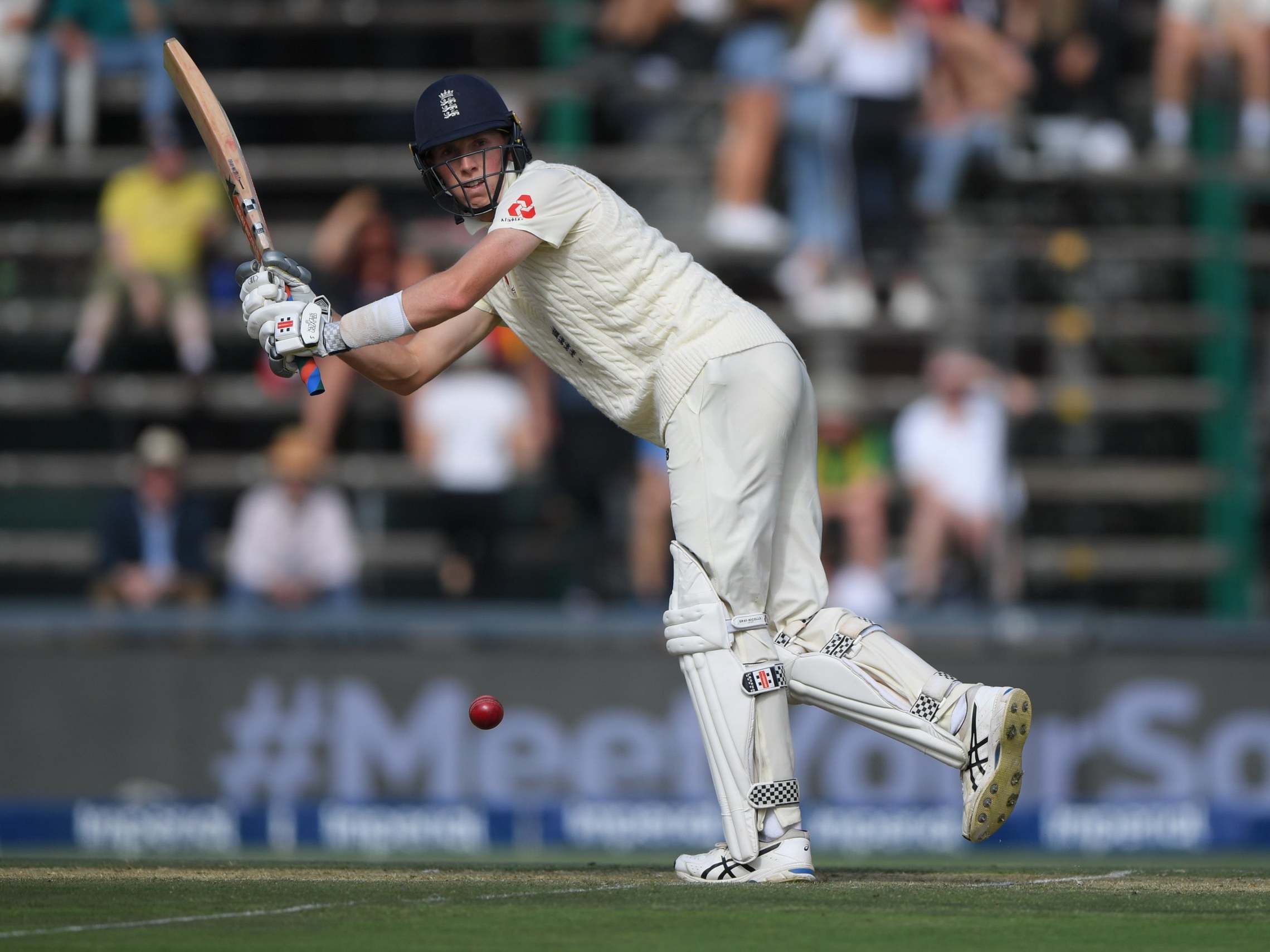 Zac Crawley hit his maiden Test half-century in Johannesburg