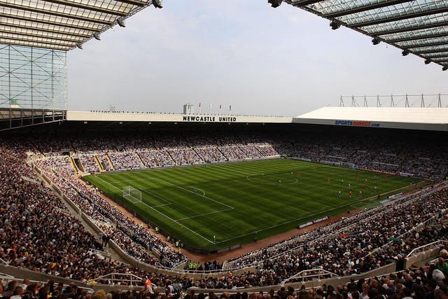 St James' Park is the 52,000-seater home of Newcastle United