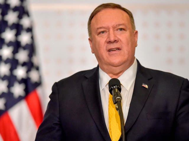 Mr Pompeo is said to have launched a tirade of abuse following difficult questioning