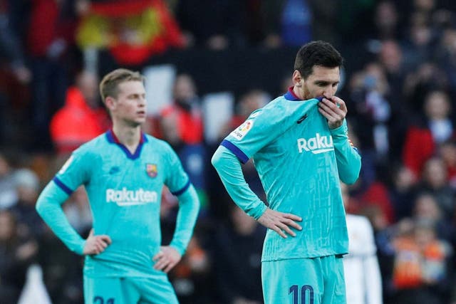 Barcelona react after Valencia strike a second