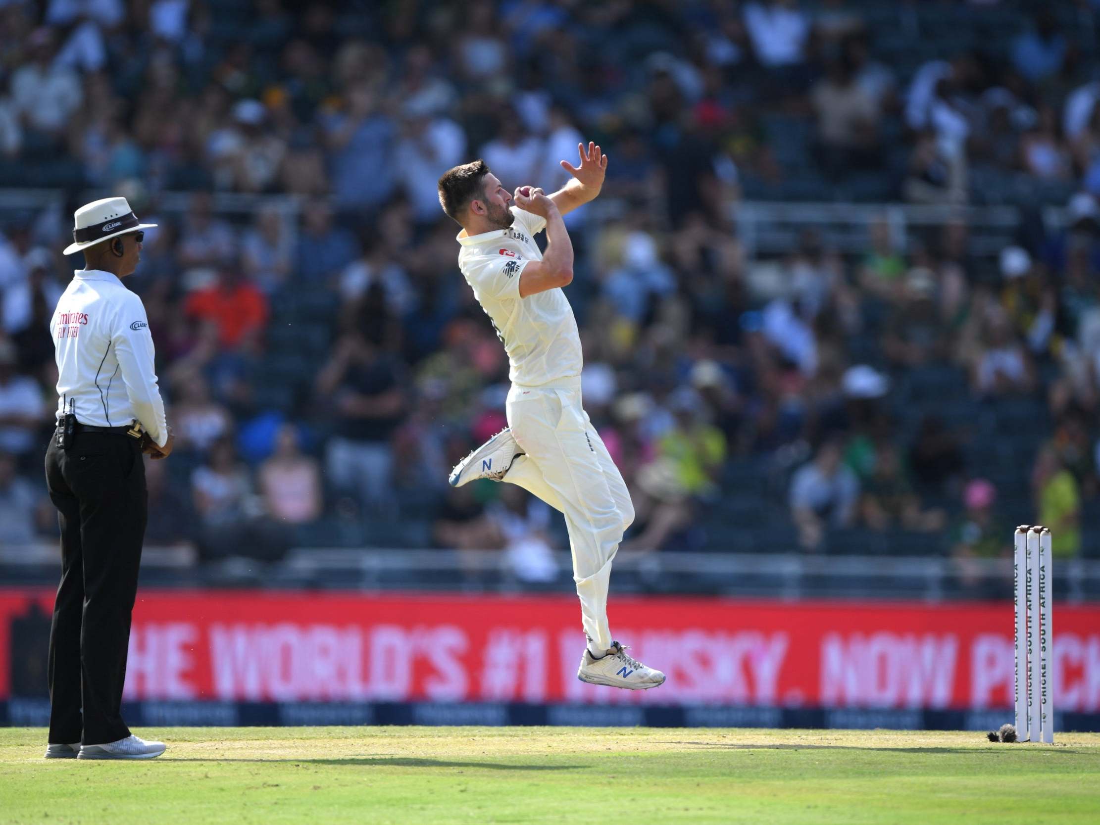 Mark Wood claimed three wickets on an impressive day