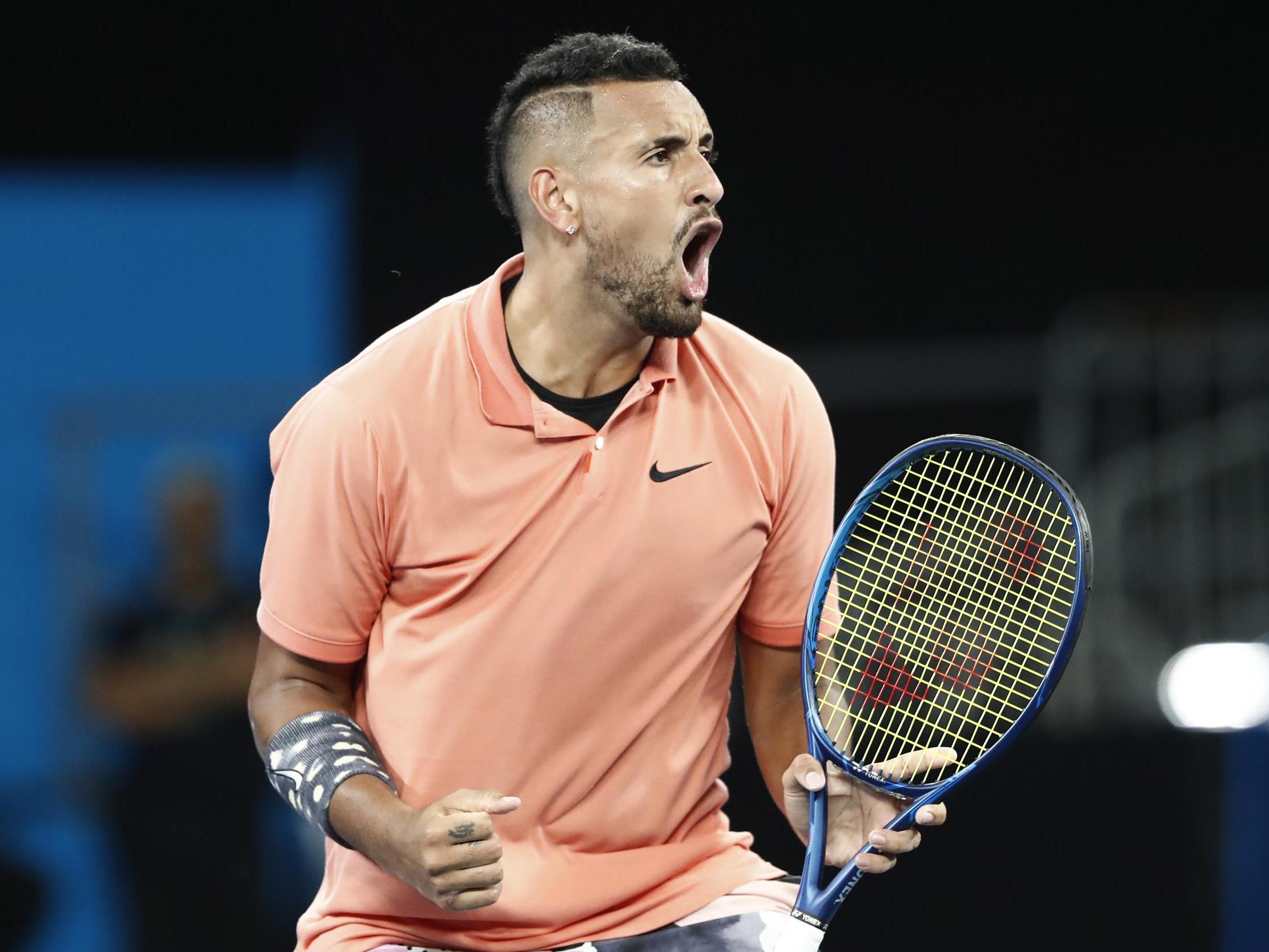 Nick Kyrgios Comes Through Crazy Clash To Set Up Showdown With Rafael Nadal The Independent The Independent