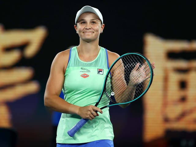 Ashleigh Barty prospered in front of her home crowd