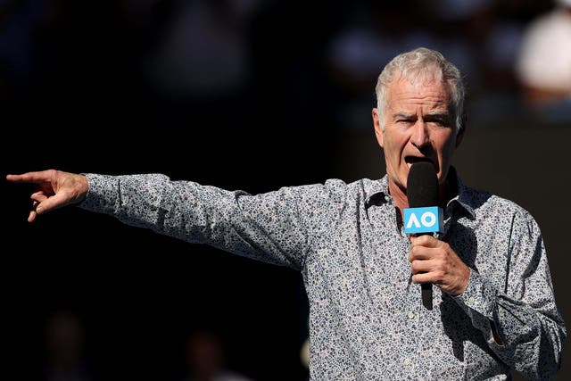 John McEnroe is commentating at the Australian Open this week