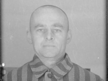 Photo of Pilecki in Auschwitz