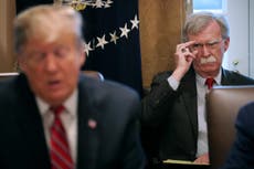 Trump accused of trying to silence Bolton with threatening letter