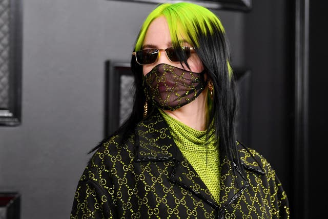 Billie Eilish attends the 62nd Annual Grammy Awards at Staples Center on 26 January 2020 in Los Angeles, California.