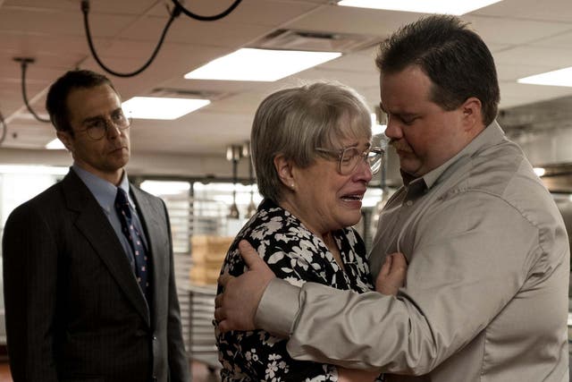 Sam Rockwell, Kathy Bates and Paul Walter Hauser in a scene from Eastwood’s latest film ‘Richard Jewell’ (AP)