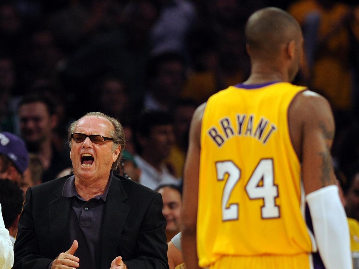 Jack Nicholson At The Lakers Game