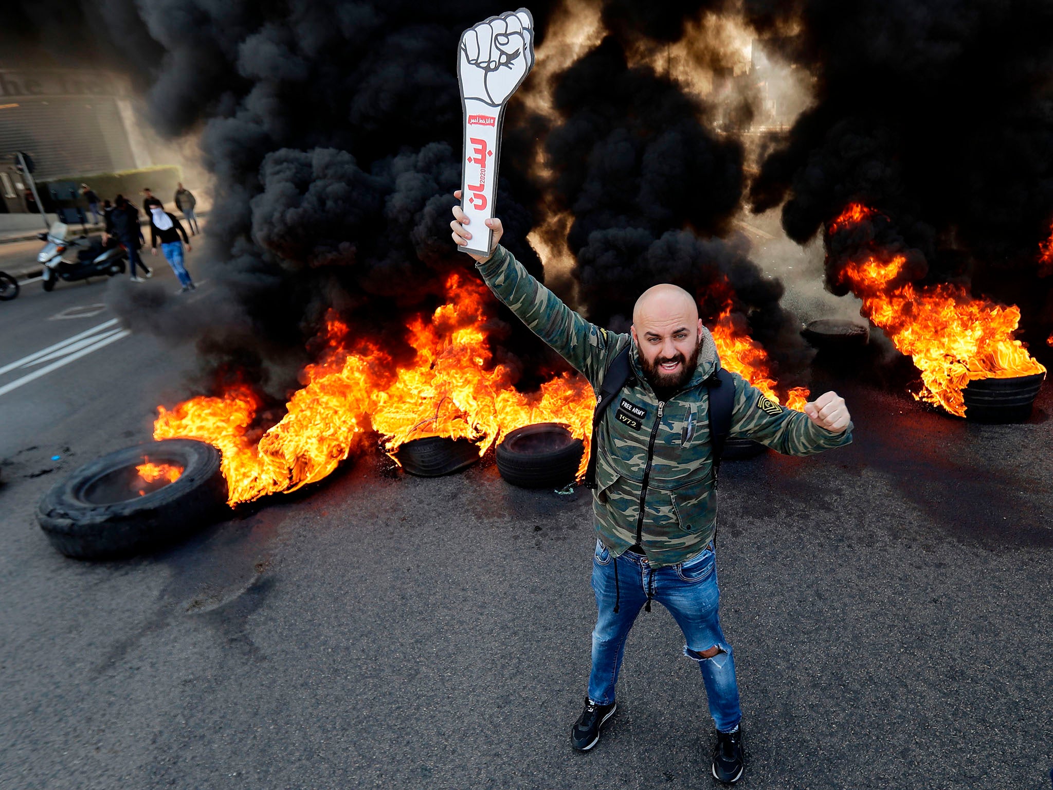 Lebanese protesters demand an end to the nearly three-month political vacuum