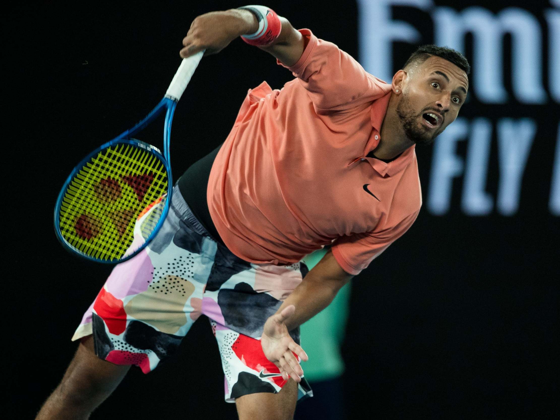 Nick Kyrgios was at his entertaining best but left empty-handed