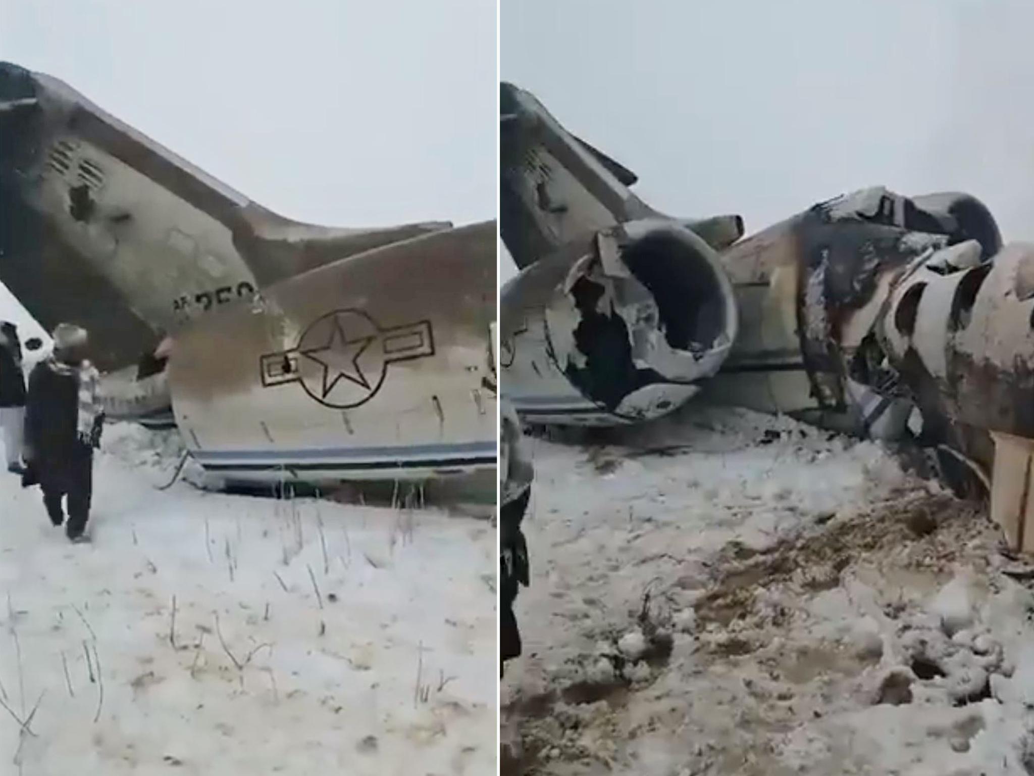 Plane crashes in Afghanistan