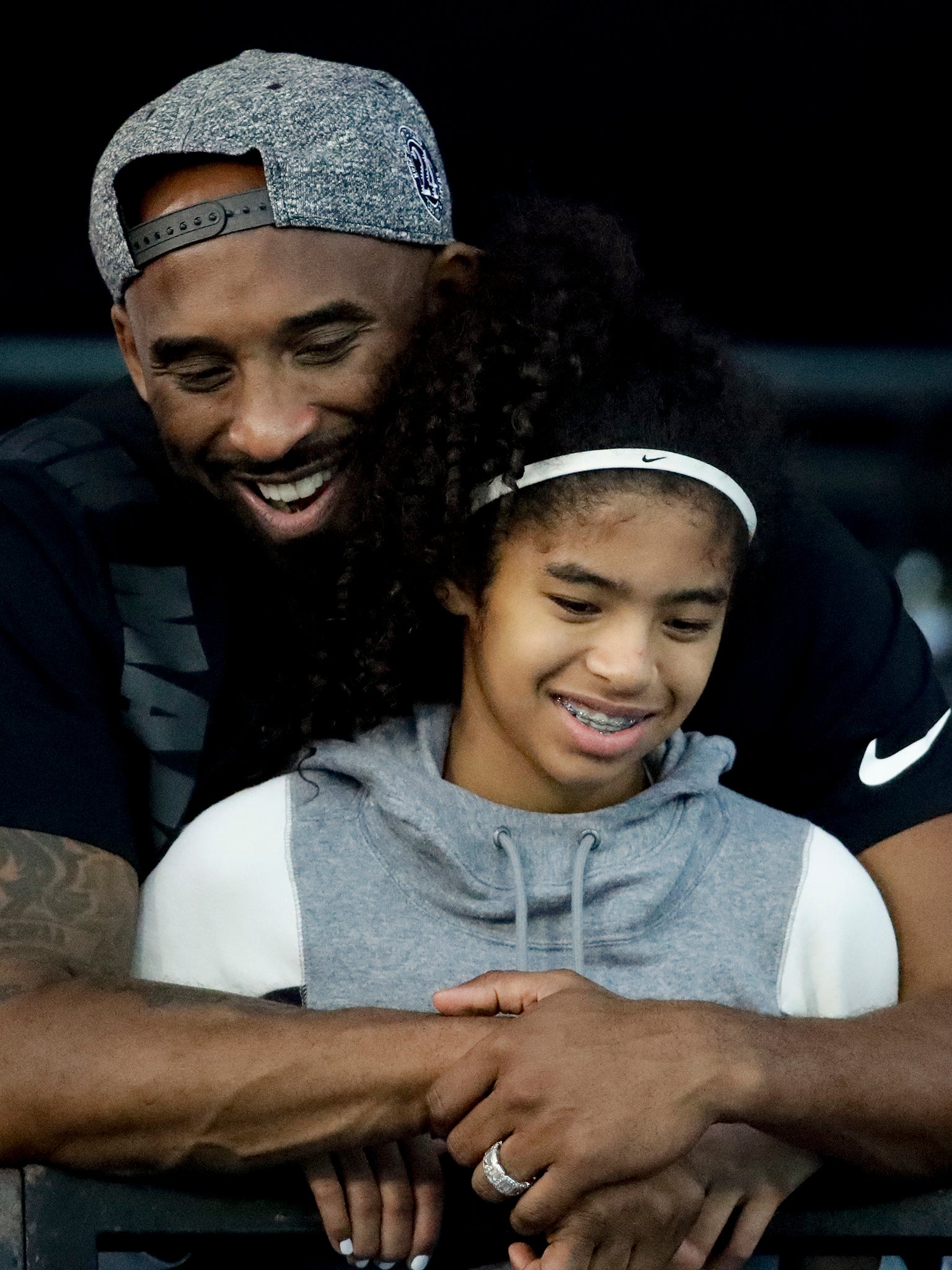 Bryant with 13-year-old daughter Gianna, who also died in the crash