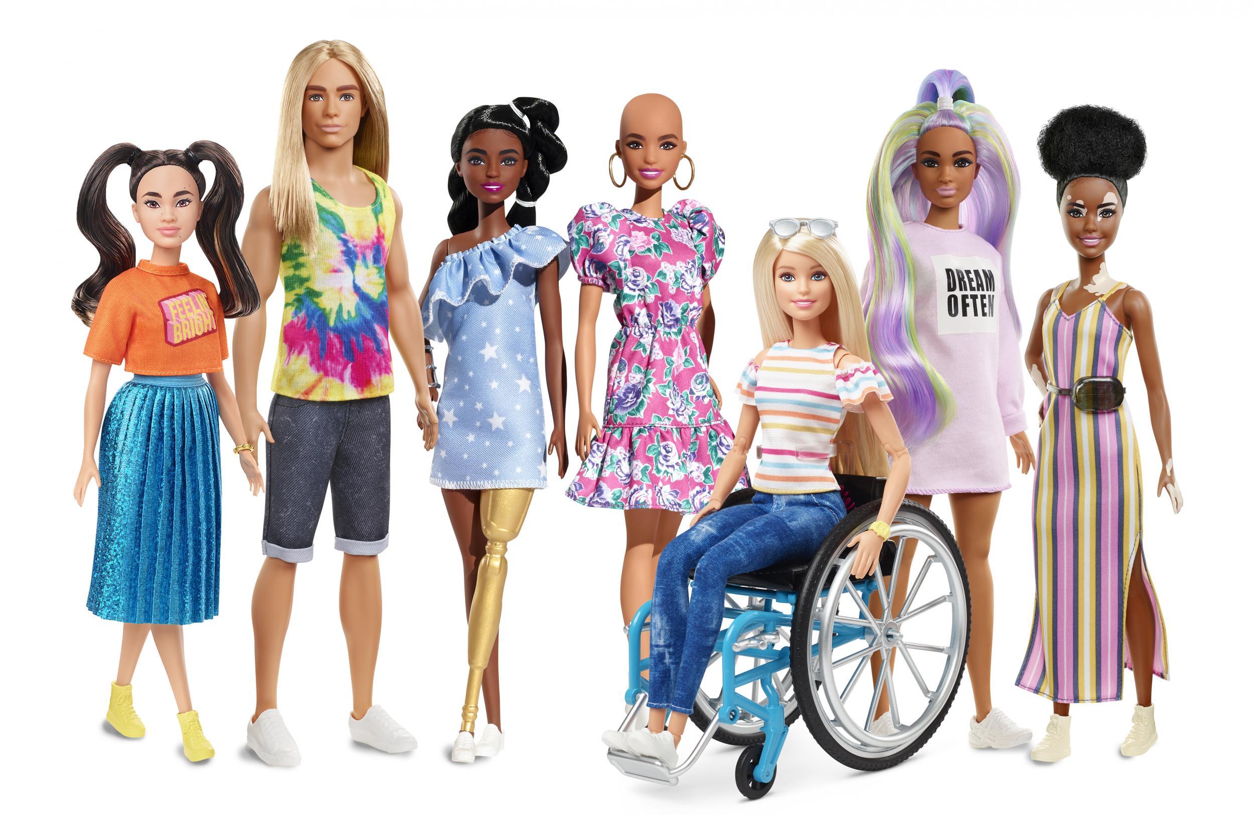 barbie made to move doll dark hair
