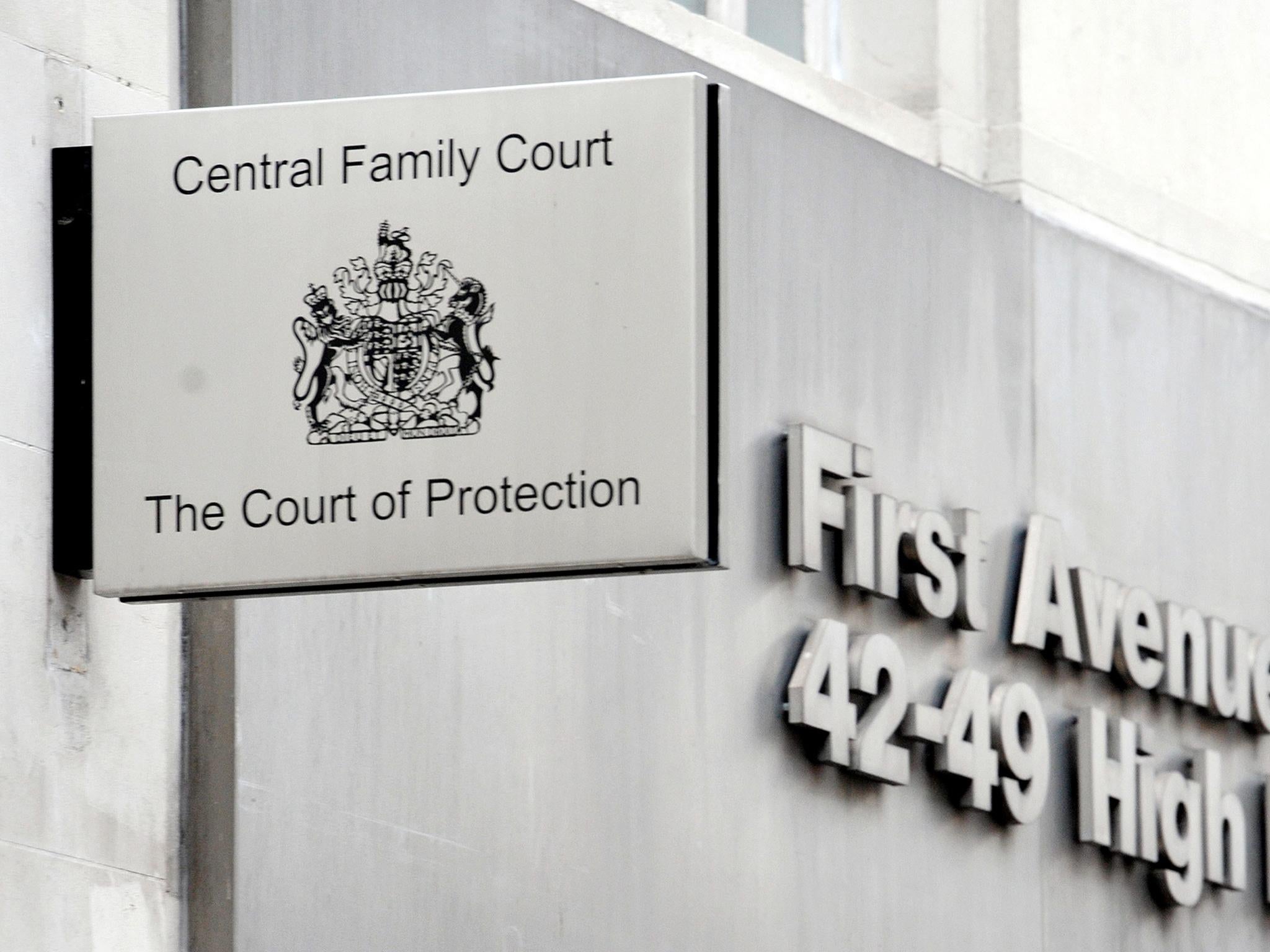 The case was heard at the Court of Protection in London