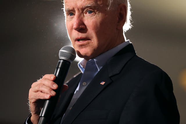 Democratic presidential candidate Joe Biden told a voter in Iowa to "vote for someone else" after a questions about oil pipelines.