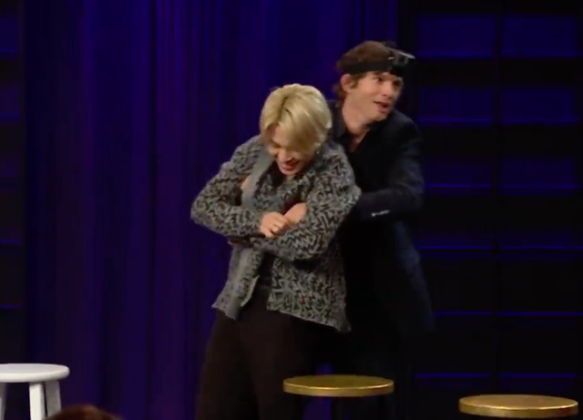 Ashton Kutcher had to find all seven members of BTS during a skit on The Late Late Show