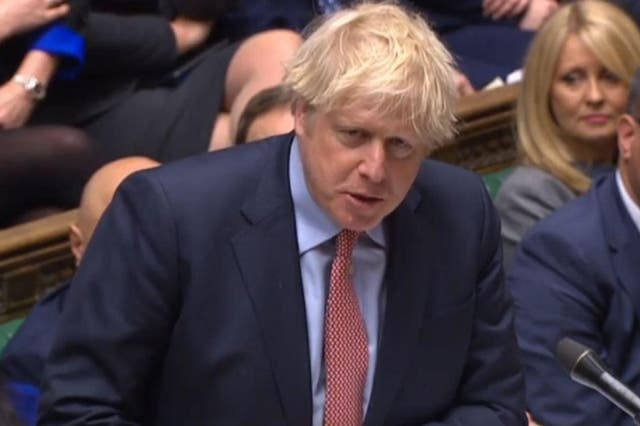 Boris Johnson speaking into Commons on 29 January 2020, Parliament TV