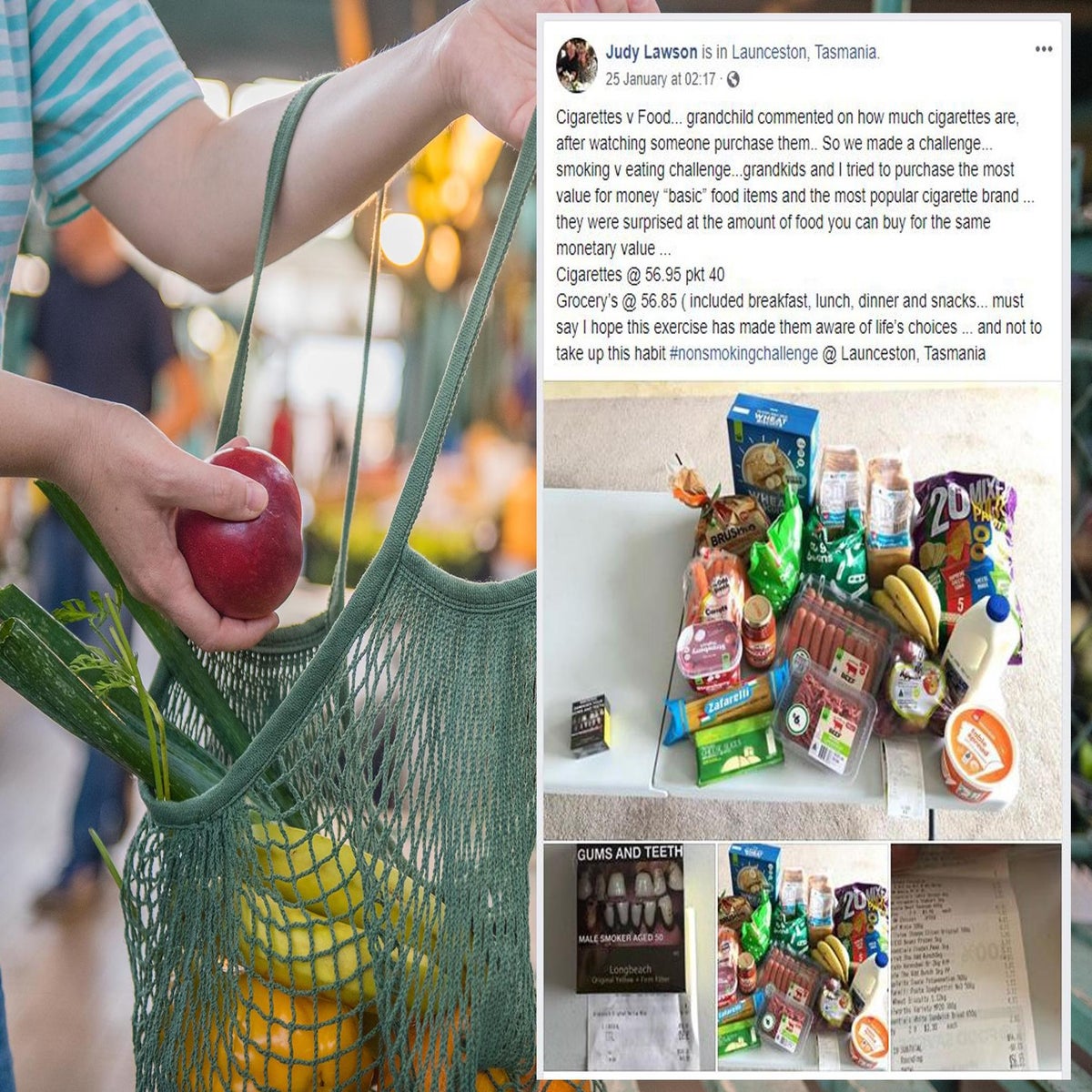 The true cost of smoking': Grandmother's comparison of food shop to cost of  cigarettes goes viral | The Independent