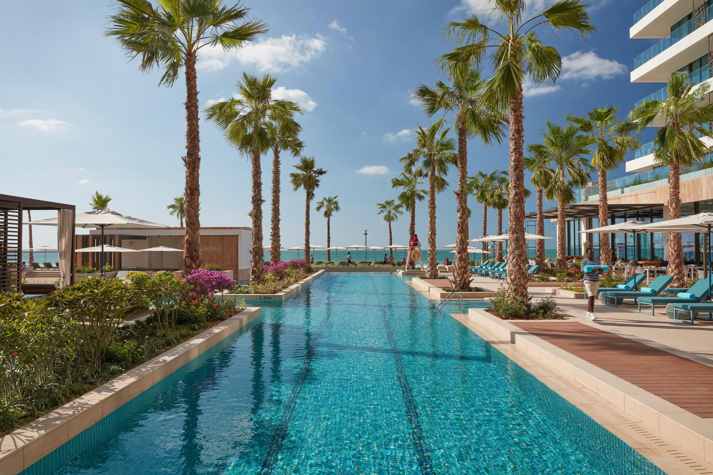 The pool at the new Mandarin Oriental