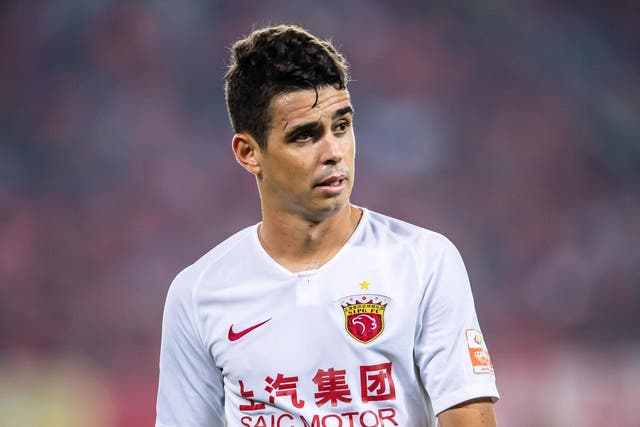 The Chinese Super League - which features former Chelsea star Oscar (pictured) - has been postponed