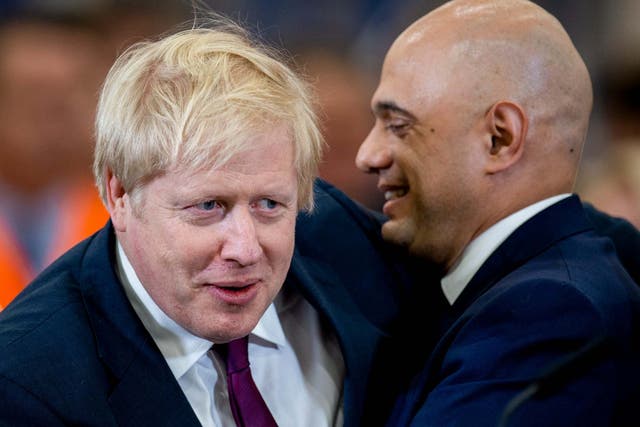 Eyeing up a scrap heap: Johnson and Javid