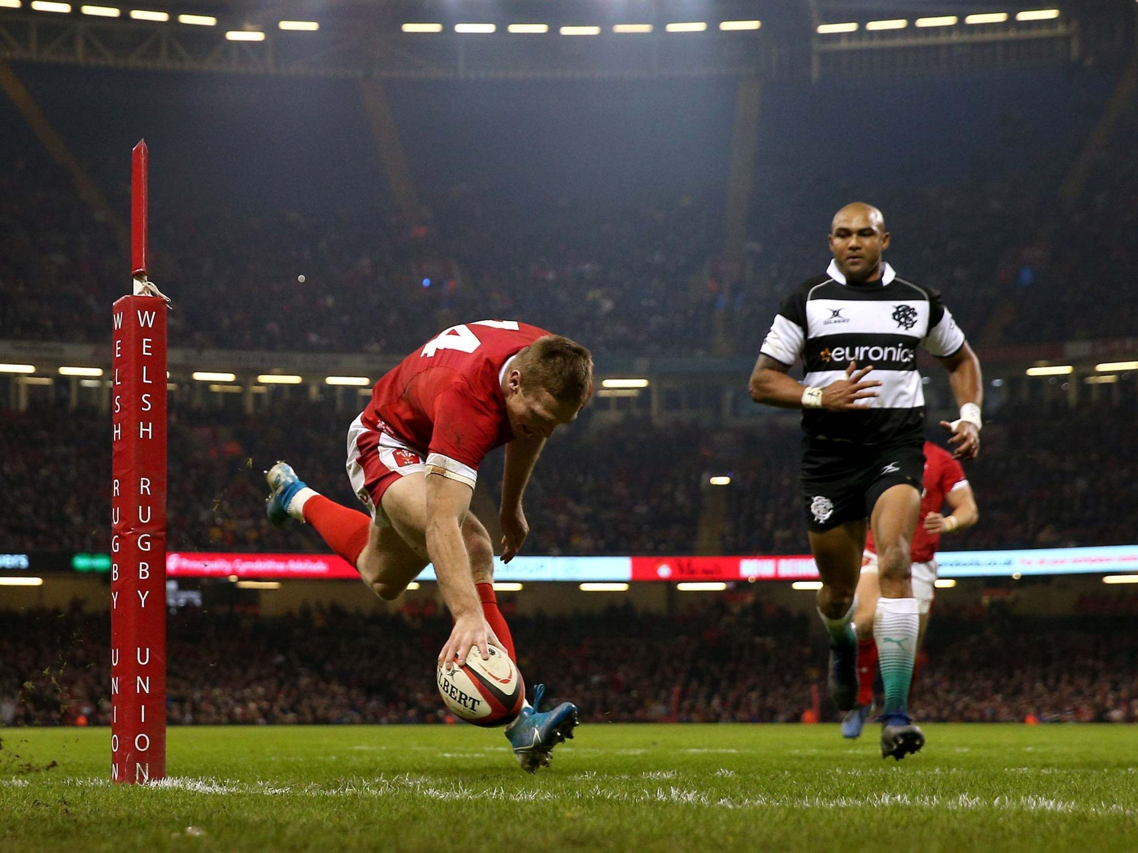 Johnny McNicholl will make his full Wales debut in the Six Nations opener against Italy