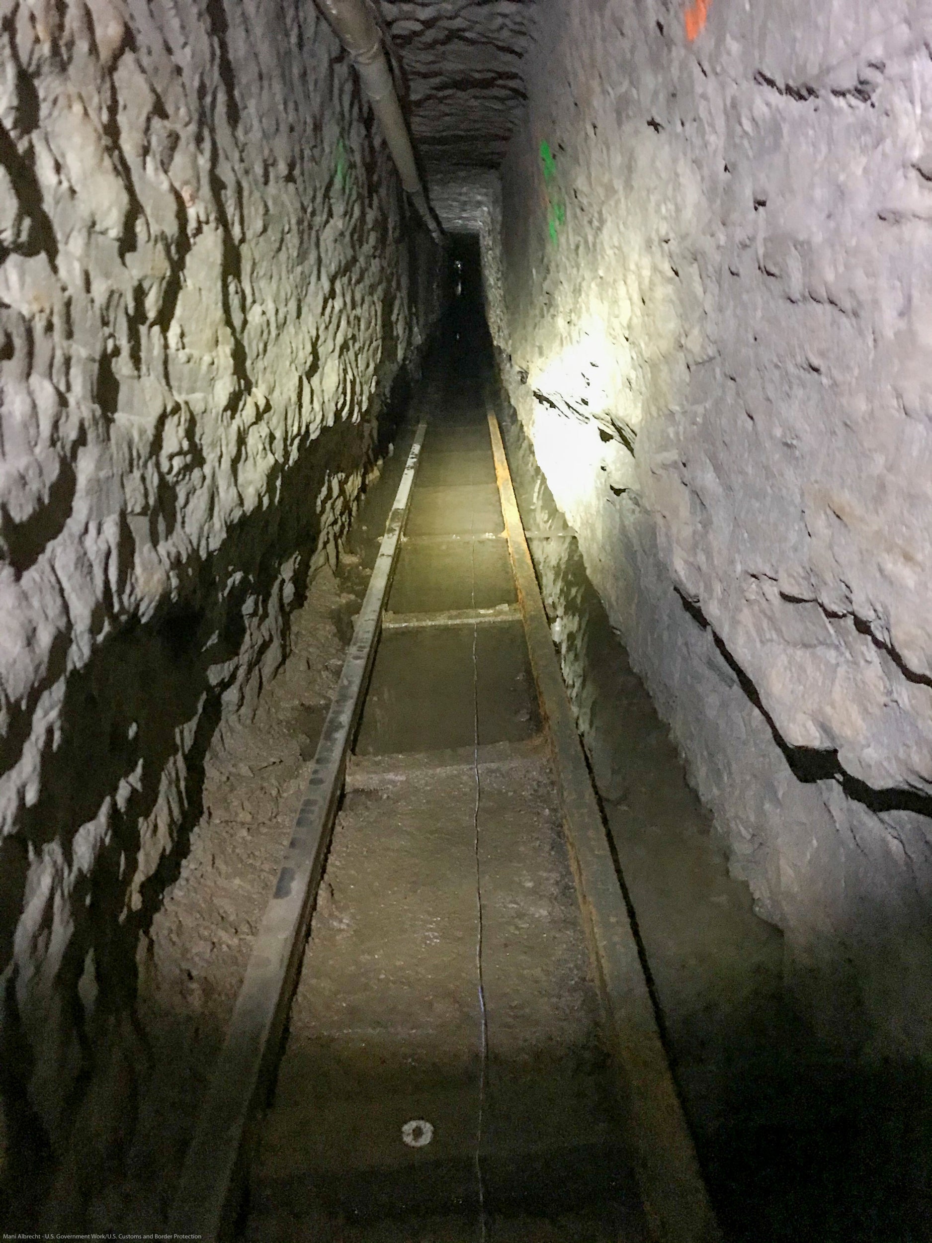 US authorities said an ‘extensive’ rail and cart system had been installed in the tunnel