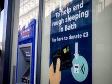 System allowing contactless payments to homeless people trialled