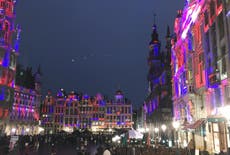Brussels lights up main square in Union Jack colours to say goodbye