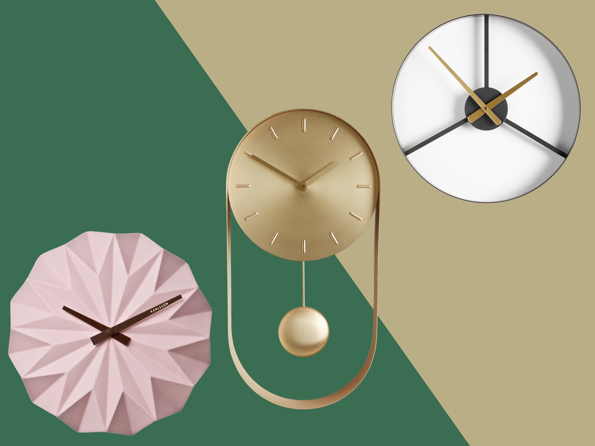 Karlsson Gold Elegance 30cm Wall Clock Designer Home Office Elegant 