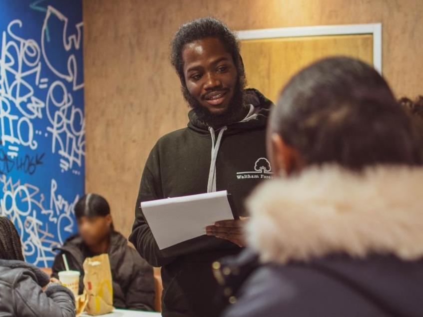 Shaidon joined Streetbase after losing a friend to knife crime (Loui Beggache)