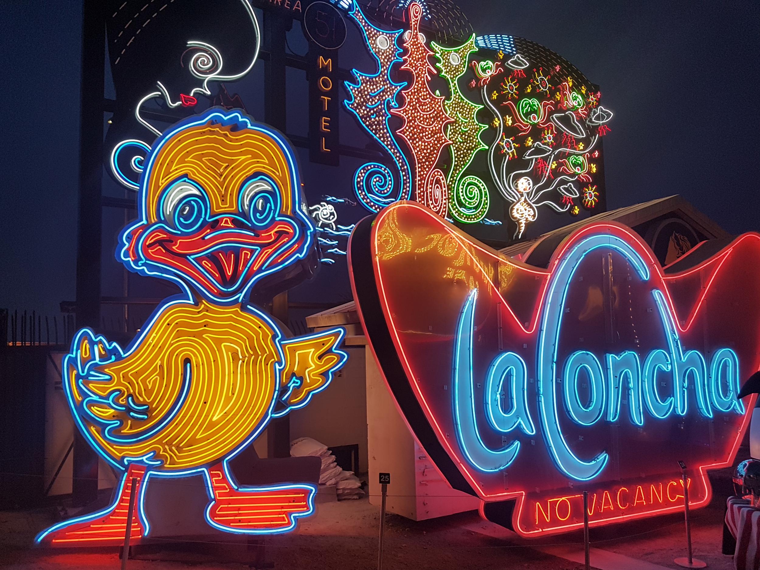 All aglow at the Neon Museum