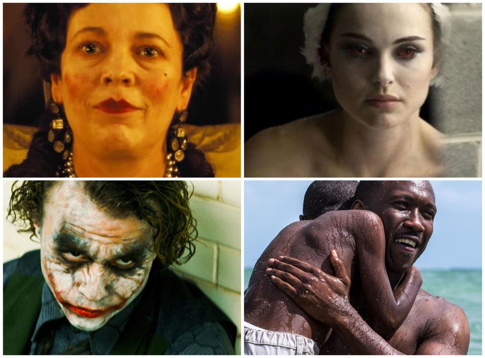 Magnetic: (clockwise from top left) Olivia Colman in ‘The Favourite’, Natalie Portman in ‘Black Swan’, Alex Hibbert and Mahershala Ali in ‘Moonlight’, and Heath Ledger in ‘The Dark Knight’