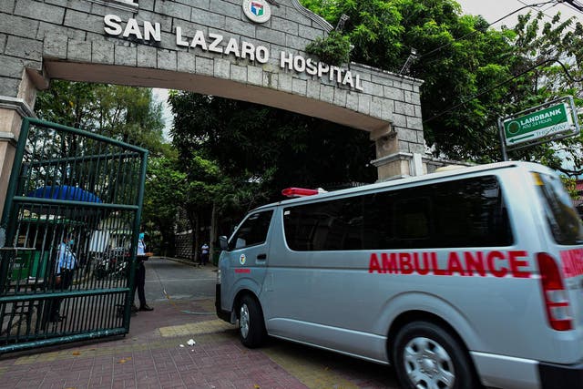 A patient at Manila's San Lazaro Hospital has died from the coronavirus