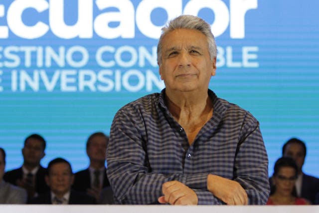 Ecuadorian President Lenin Moreno talked about sexual harassment during an event with investors and financiers in Guayaquil