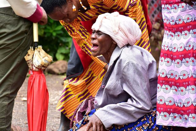 A Moshi resident grieves after the death of her granddaughter who was killed in the incident
