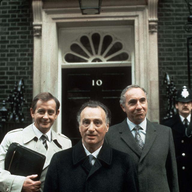 <p>A very uncivil service: Derek Fowlds, Paul Eddington and Nigel Hawthorne in the Eighties BBC Whitehall farce, ‘Yes Minister’</p>