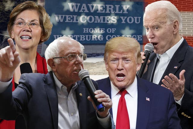 Elizabeth Warren, Bernie Sanders and Joe Biden are the frontrunners to win the Democratic nomination and the chance to take on Donald Trump in November