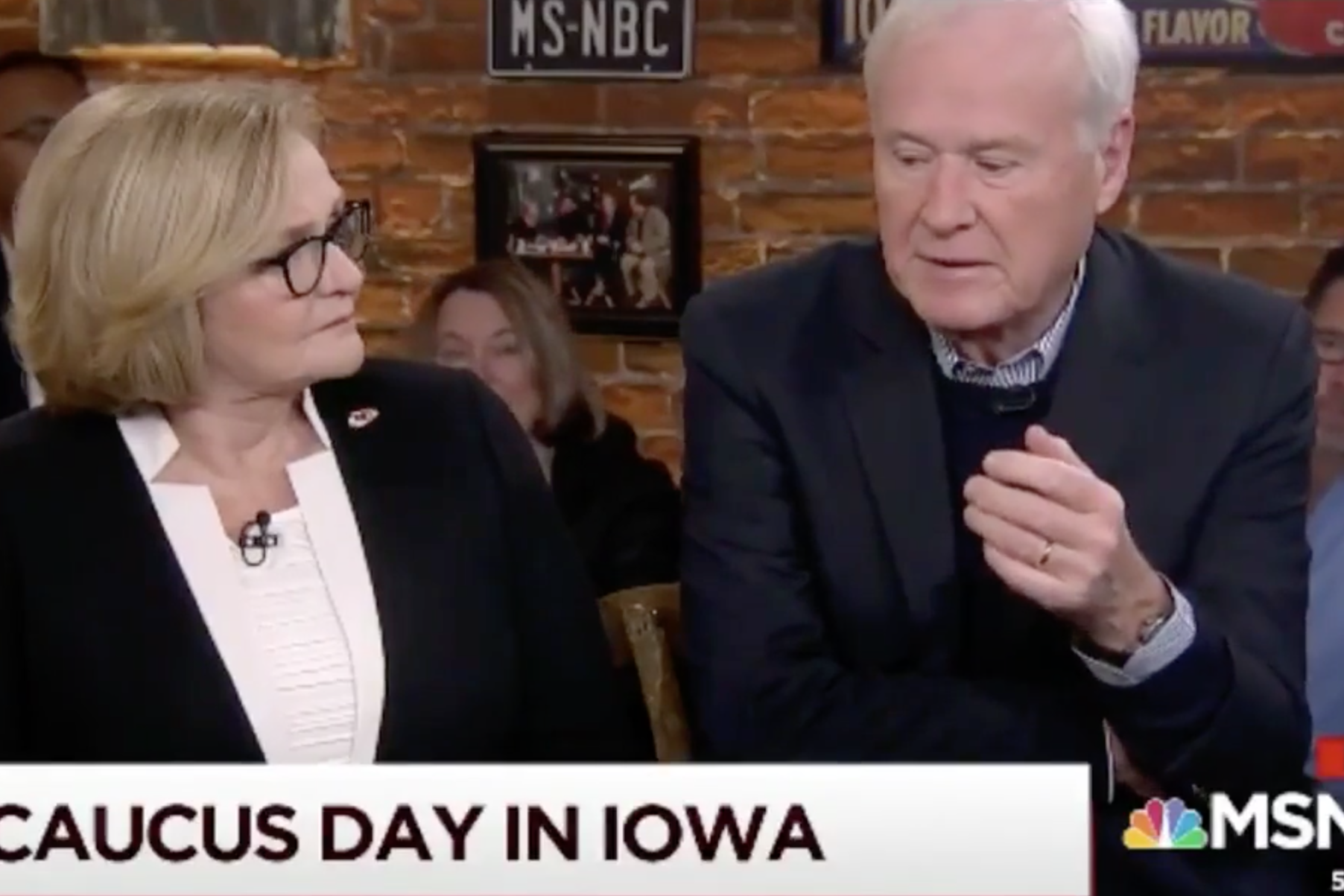 MSNBC host Chris Matthews gets emotional and says he's 'not happy' with any of the Democratic candidates
