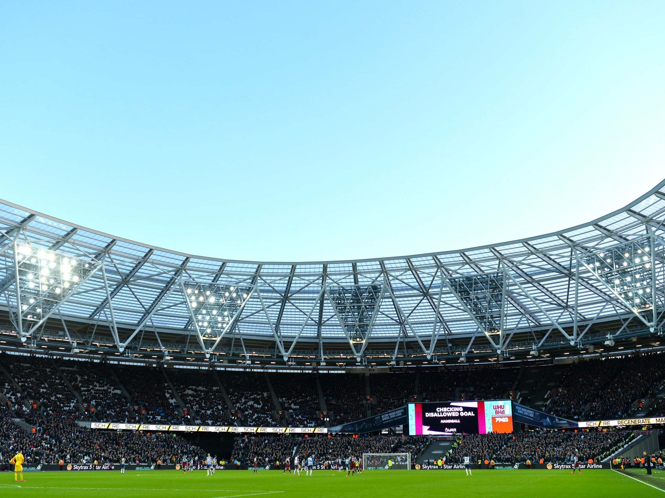 Three arrests were made at the London Stadium on Saturday