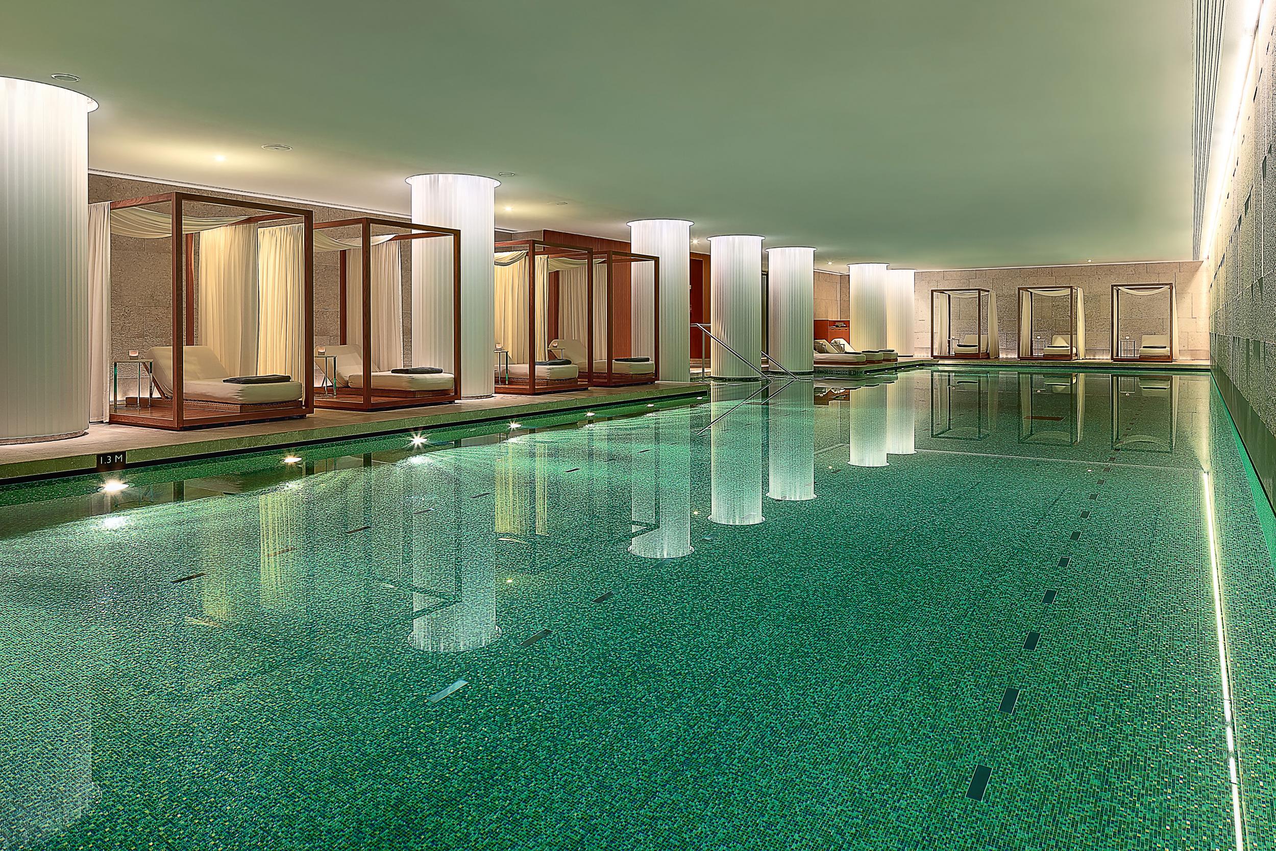London's largest spa pool can be found at Bvlgari Hotel