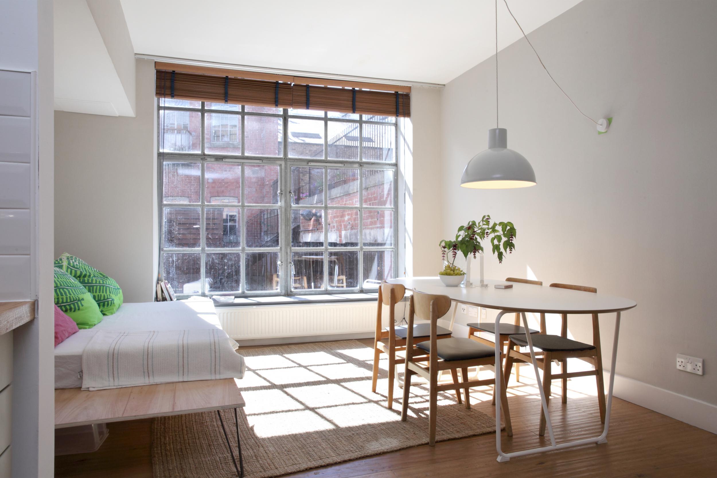 Marie Kondo fans will love the minimalist design of this converted factory