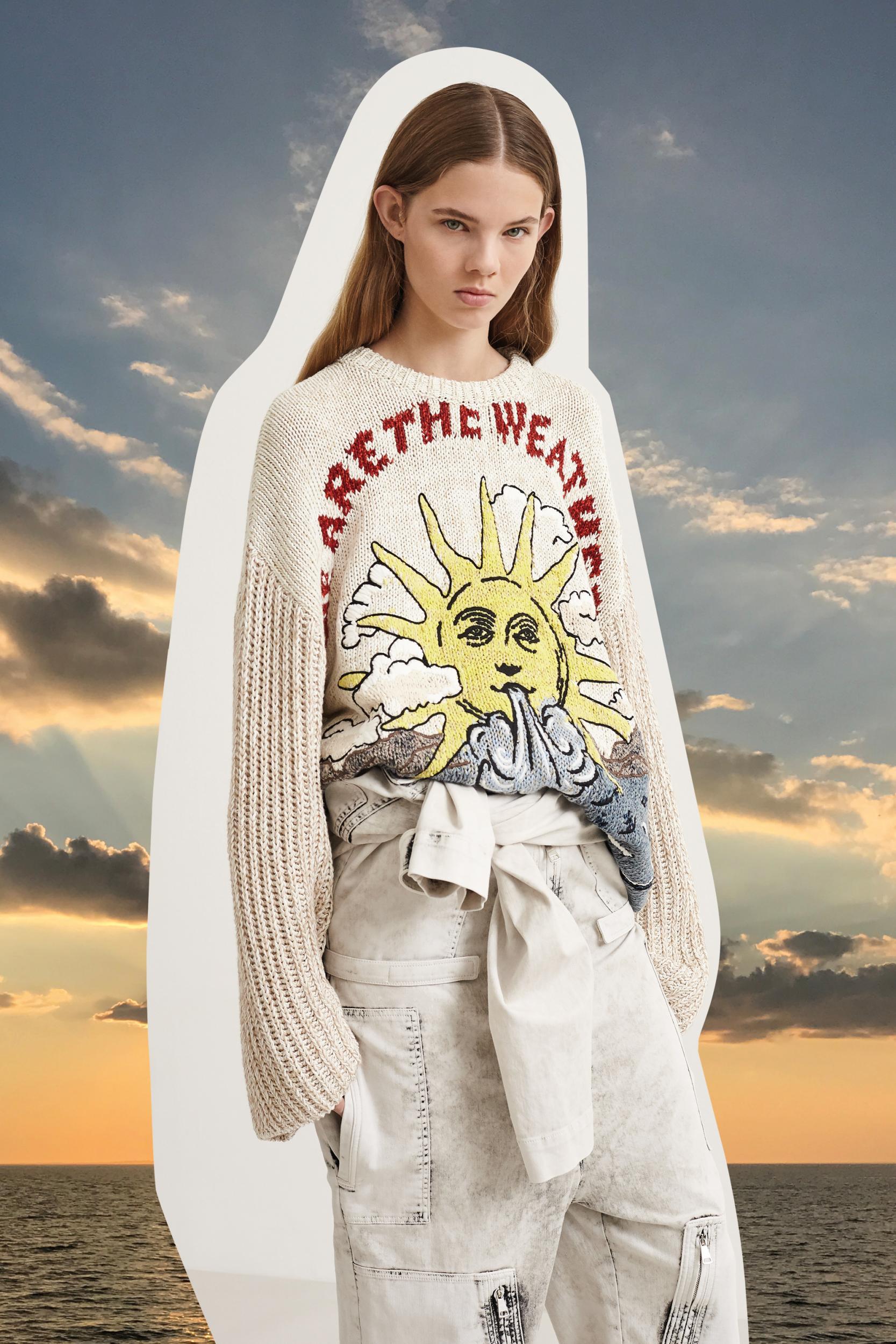 Pieces in the collection feature statements from Foer's book "We are the Weather" (Stella McCartney)