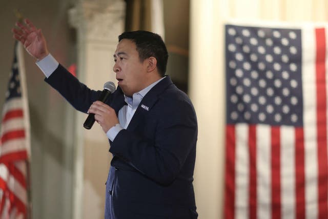 Yang's departure means the Democrats are likely to have no candidates of colour in the final race